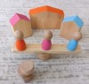 Waldorf Ahşap Evler ve Peg bebek Hikaye Seti Waldorf Ahşap Evler ve Peg bebek Hikaye Seti