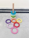 Montessori Renkli Halkalar 12 li Montessori Renkli Halkalar 12 li