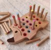 Montessori Ahşap Tak Çıkar Kirpi Rengarenk Montessori Ahşap Tak Çıkar Kirpi Rengarenk