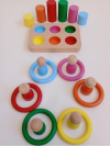 Montessori Halka Silindir Peg Bebek 6 lı Seti Montessori Halka Silindir Peg Bebek 6 lı Seti