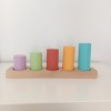 Montessori Toddler Silindir Renk Eşleştirme Oyunu Montessori Toddler Silindir Renk Eşleştirme Oyunu