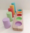 Montessori Toddler Silindir Renk Eşleştirme Oyunu Montessori Toddler Silindir Renk Eşleştirme Oyunu