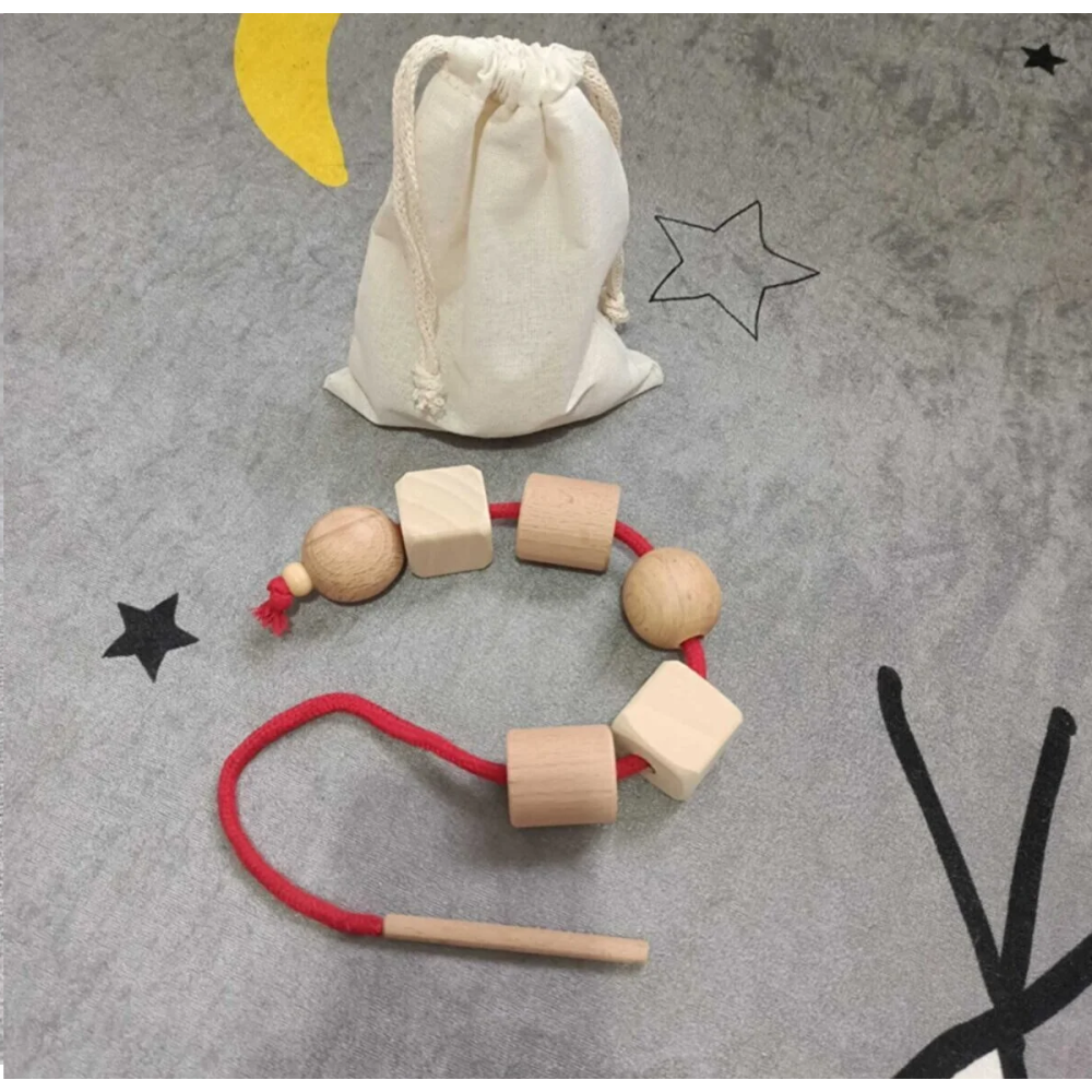 Montessori Boncuk Dizme Masif